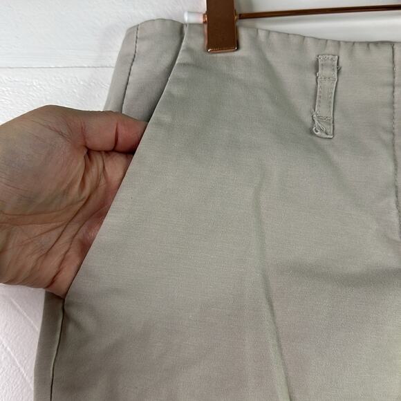 CYNTHIA ROWLEY Tan Khaki Ankle Cropped Straight Leg Dress Pants‎ Size 4 - Picture 7 of 11
